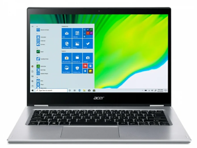 Acer Spin 3 SP314-21-R56W 2-IN-1 AMD Ryzen™ 3 3250U 2.6GHz, 4GB DDR4, 128GB SSD 14" (1366x768) TOUCHSCREEN BT WIN10 Webcam PURE SILVER (USA)