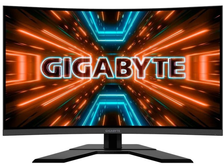 Gigabyte - 32" G32QC-EK Curved Gaming Monitor, VA, 165z, 1mc, QHD (2560x1440), 2K, HDMI, DisplayPort, KVM, USB, Black