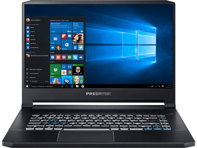 Ноутбук Acer PREDATOR TRITON PT515-55-700N Core™ i7-10750, DDR4 16GB, HDD 1TB, VGA 6GB, 15.6"